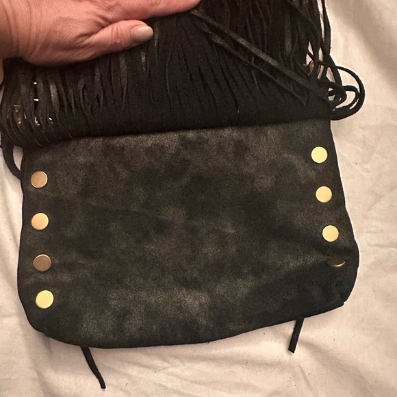 Hammitt Black Suede Fringe Crossbody Bag - Picture 6 of 8